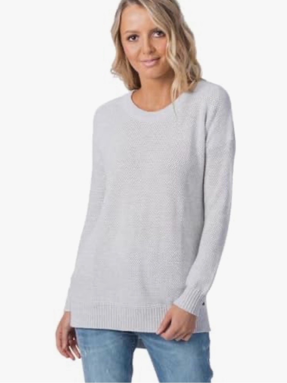 RipCurl Wanderer Basket Weave Sweater Beach Surfer Dolman Sleeve Womens Medium